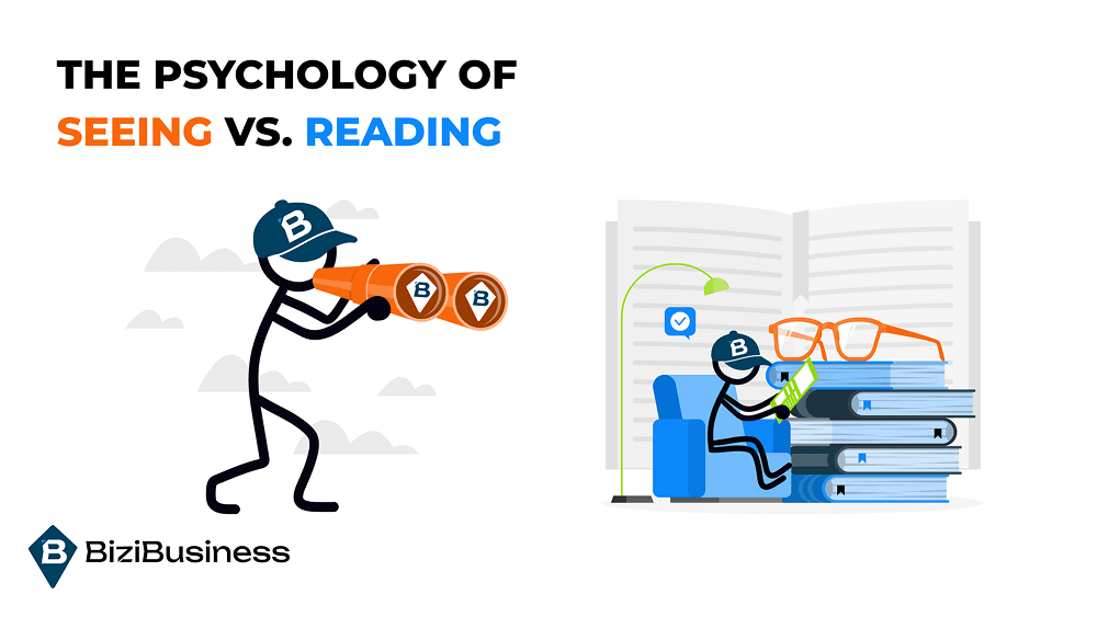 The Psychology of Seeing vs. Reading