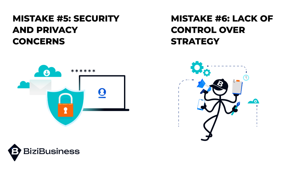 Security and Privacy Concerns & Lack of Control Over Strategy